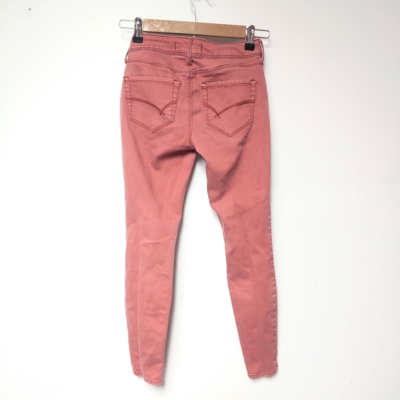 Bullhead Denim Mauve Pink Skinny Jegging Jeans Sz 0 - Picture 2 of 5